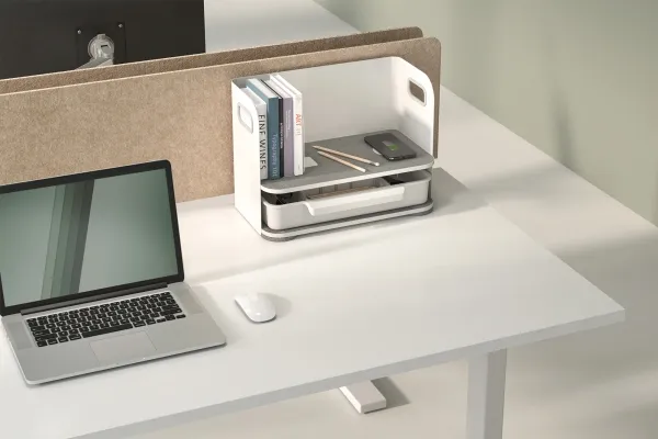 DIGITUS Organiser med QI-oplader 22x40x29cm hvid