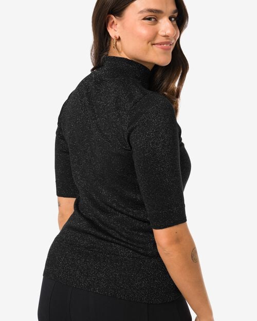 pull femme Lily avec paillettes noir