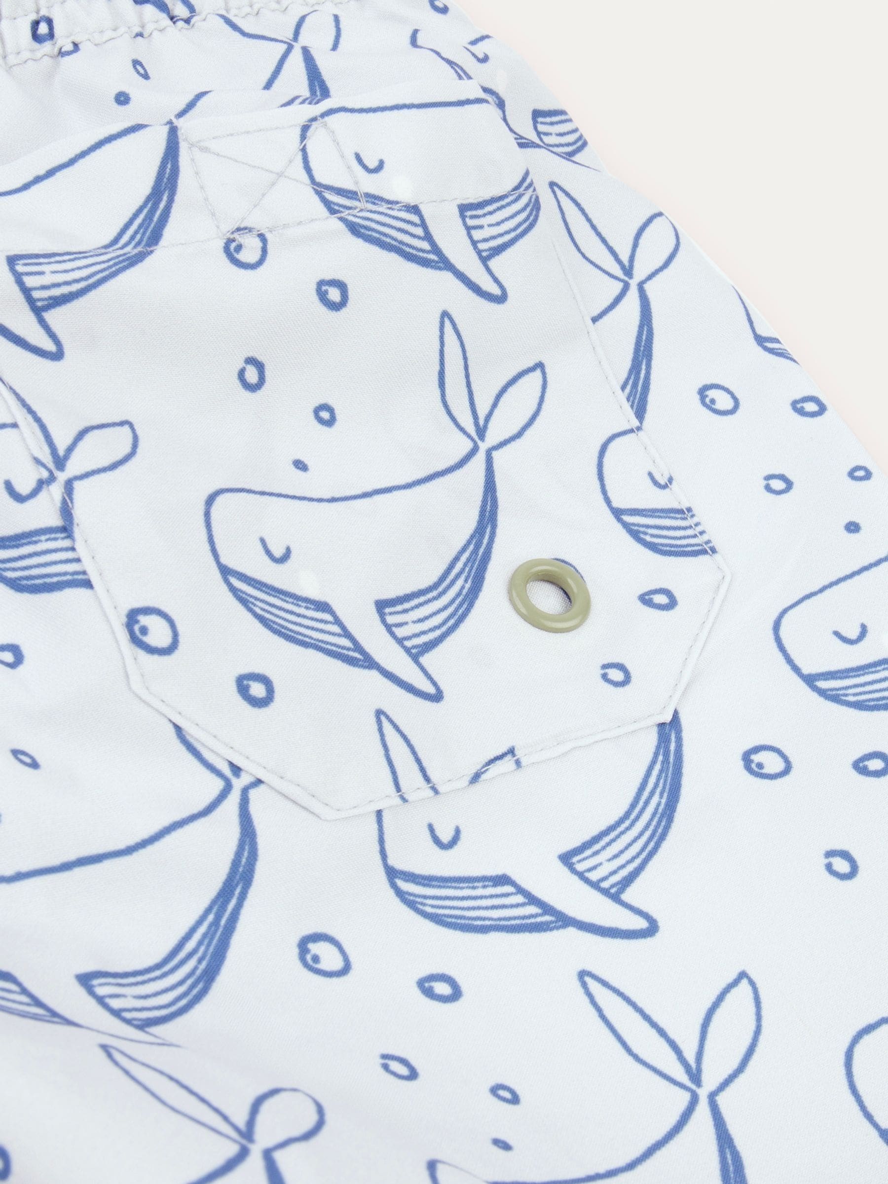 KIDLY BY MORI Blue Swim Shorts