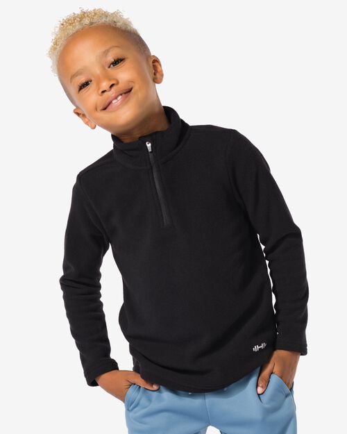 polaire ski pully pour enfants noir