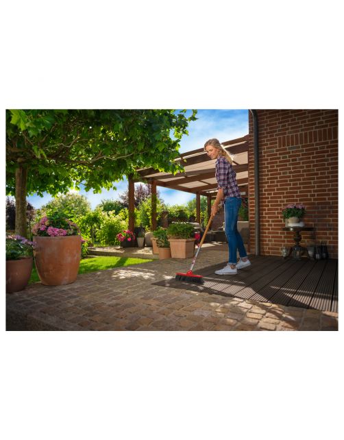 Wolf-Garten Huisbezem Hb 350 M - Reiningingsgereedschap - 35 cm Geel Rood