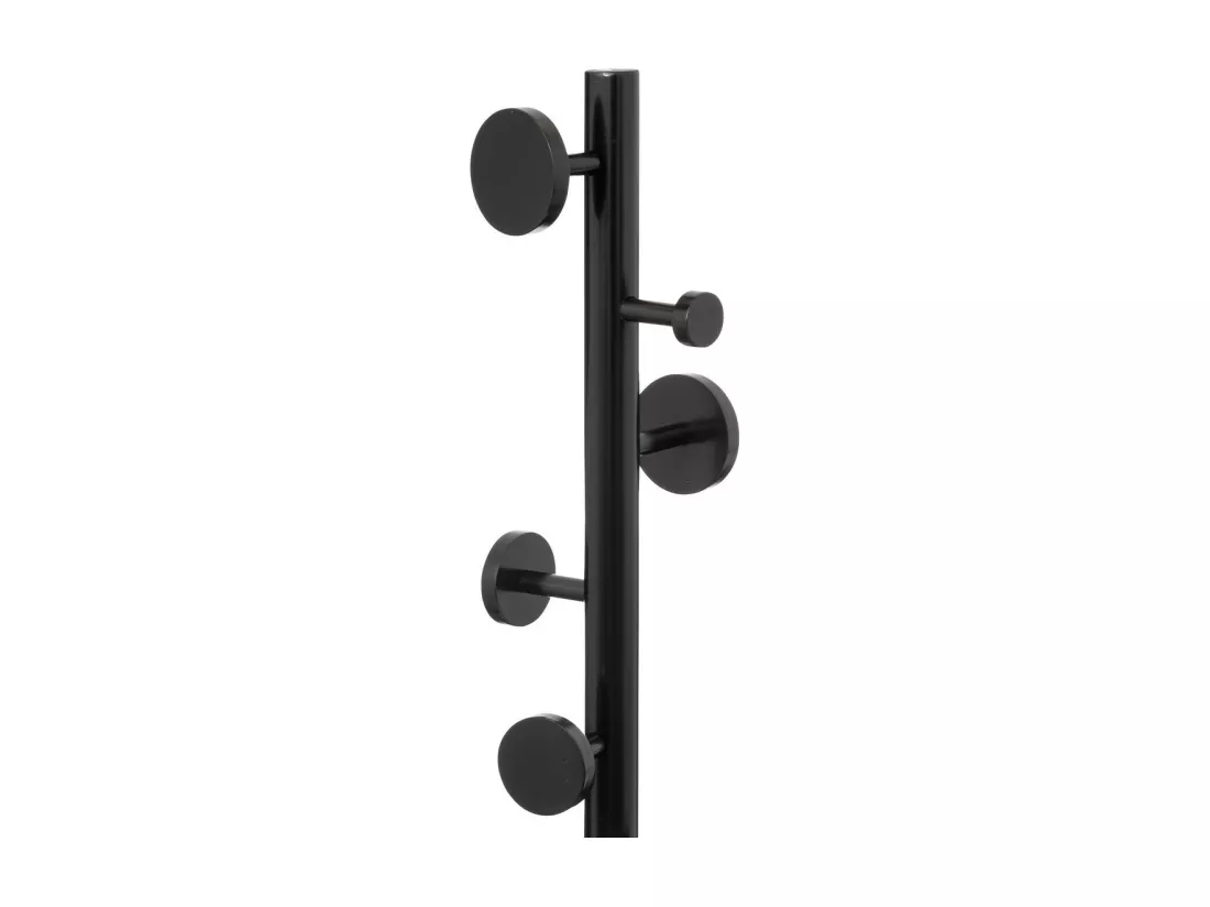 Porte-manteaux 8 Patères en bois Noir H 176 cm