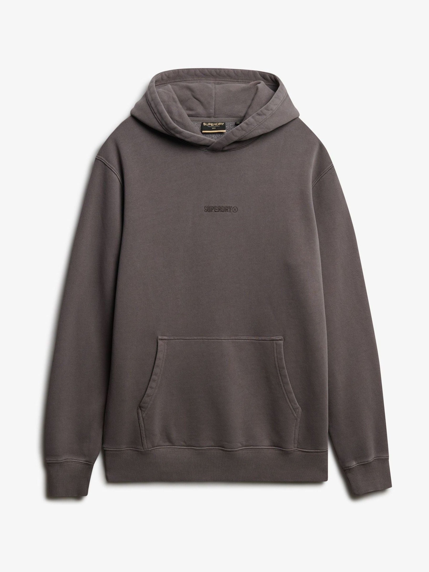 Grijs - Superdry Micro Logo Hoodie