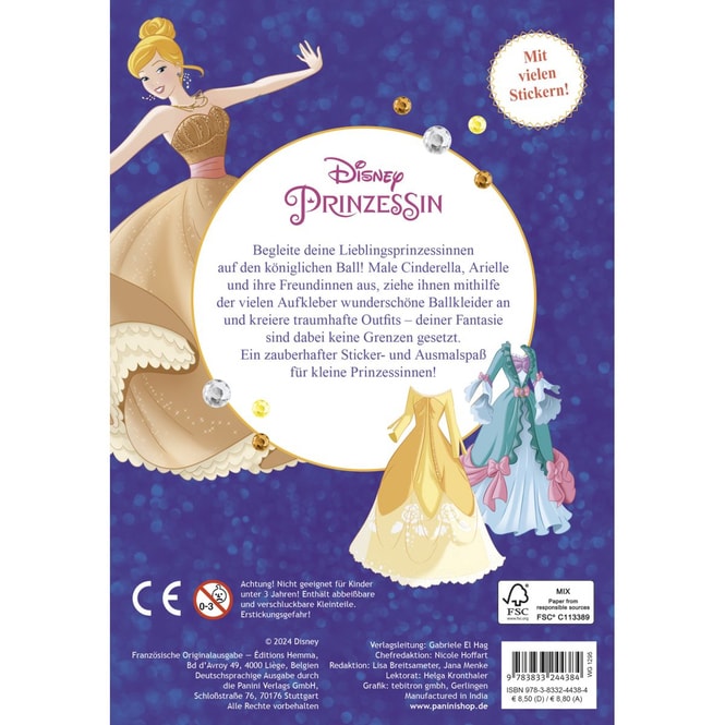 Disney Prinzessin - Mein liebster Styling-Spaß - Die schönsten Ballkleider