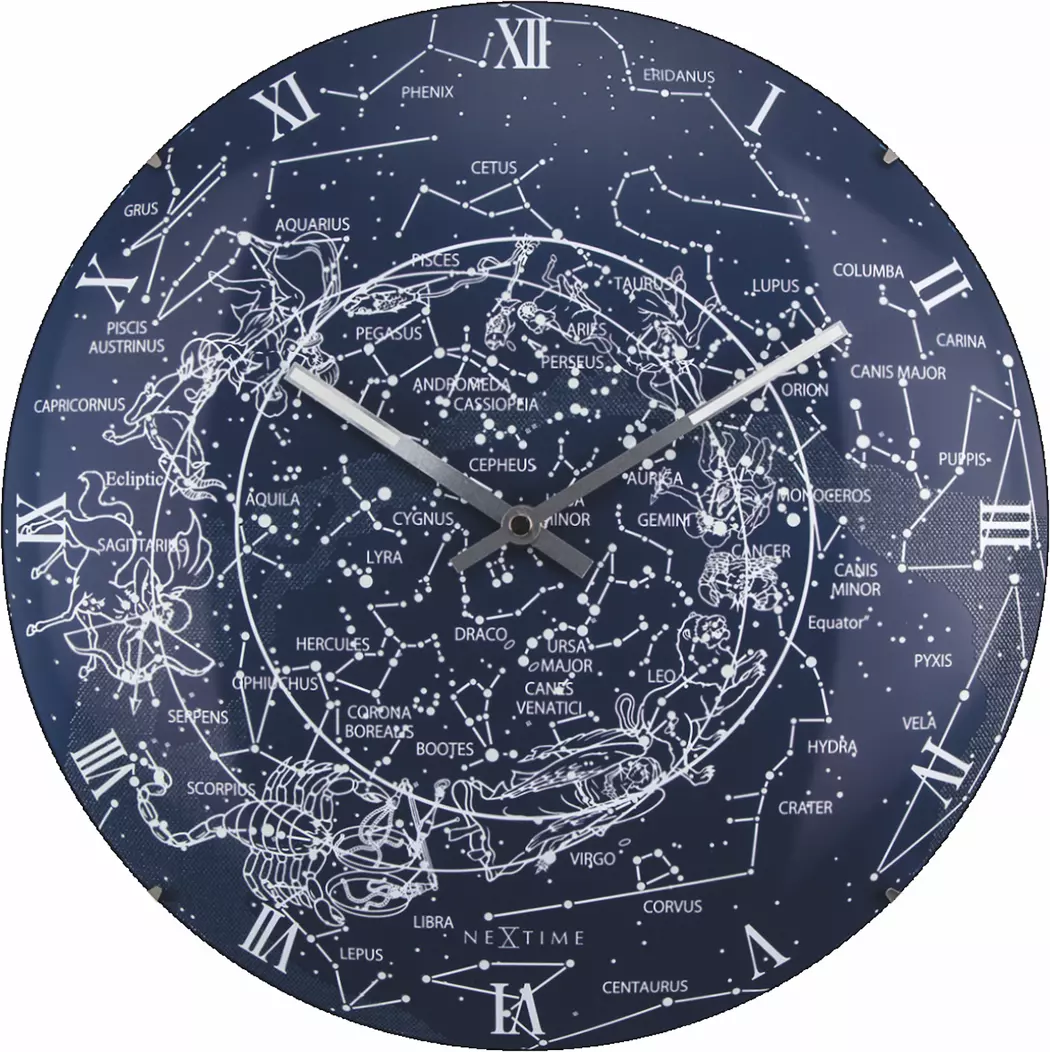 Quarzwanduhr Milky Way Dome Ø 35 cm