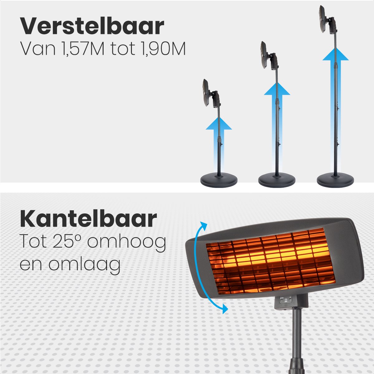 Auronic terrasverwarmer - 2000 watt