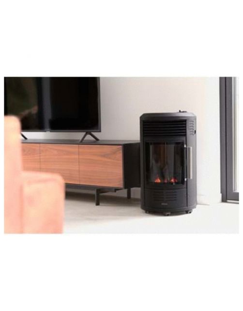 Qlima Gaskachel Gh8034 - Verwarming - 44x42x72 cm 15 kg Zwart 3.4 kWatt
