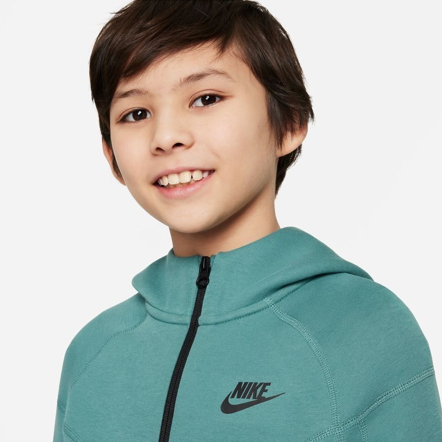 Nike Sweat à Capuche NSW Tech Fleece 24 - Vert/Noir Enfant