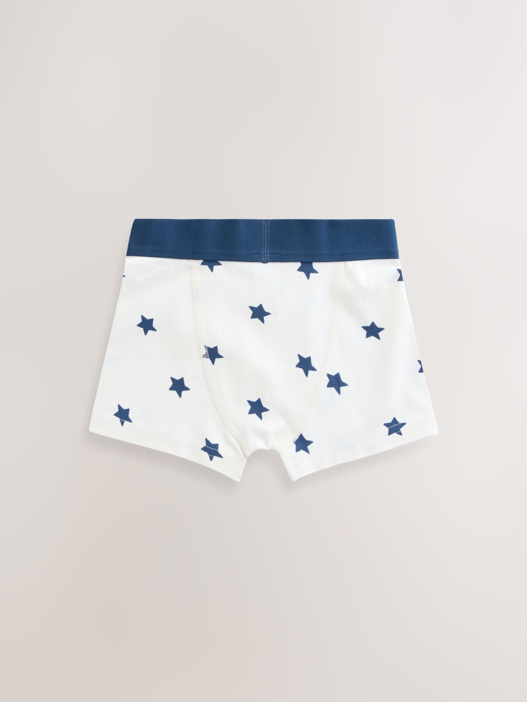 Blauw met sterren en strepen - Verpakking van 5 trunks met motief (1,5-16jr)