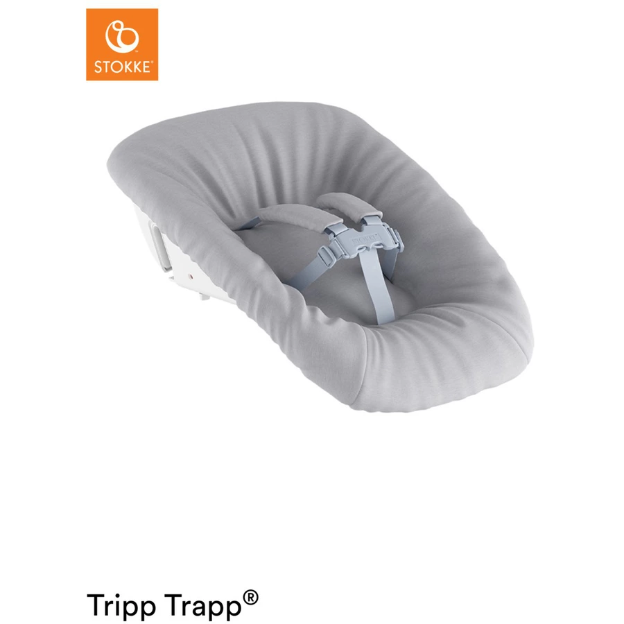 STOKKE® Tripp Trapp® Hochstuhl Buche weiß inkl. Newborn Set™ Grey