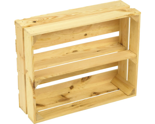 Willma natuurlijke houten plankdoos 40x50x15 cm