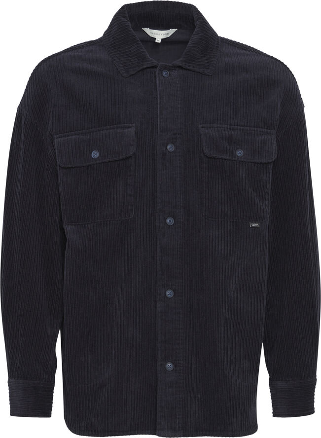 Casual Friday CFAUGUSTO 0090 corduroy overshirt Dark navy