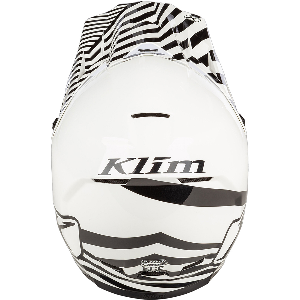 Klim - Casque F3 Carbon Off-Road Illusion Blanc / Noir