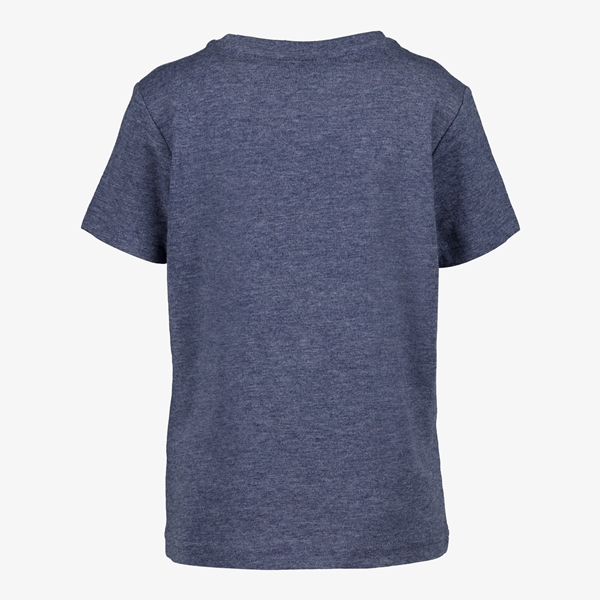 Unsign jongens T-shirt blauw met opdruk van cheeta