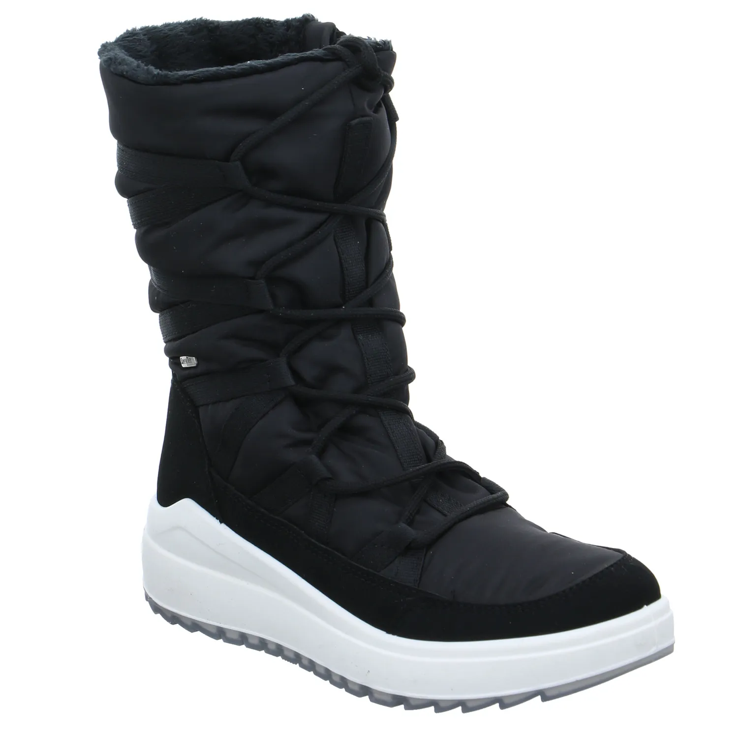 Snowboot Schwarz Textil  mit Sympatex 100% Wasserdicht
