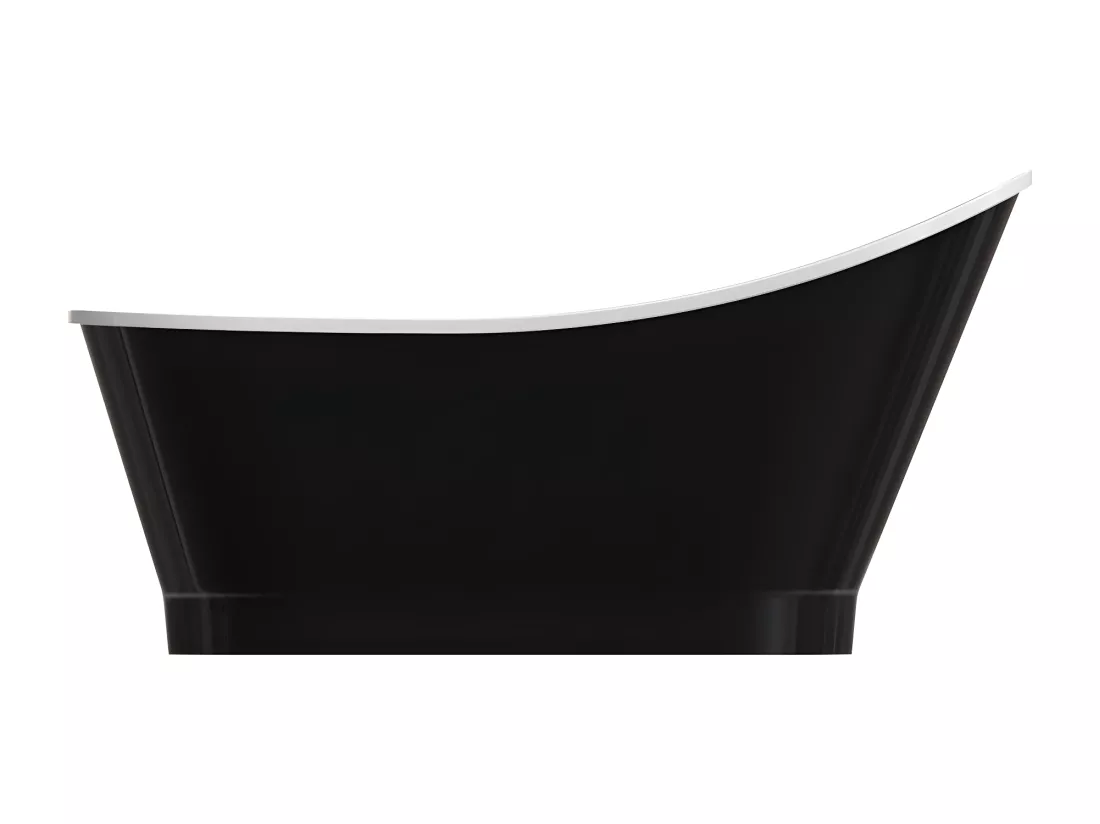 baignoire îlot OMNIRES VENEZIA M+ 160X73 CM couleur : noir et blanc finition : brillant
