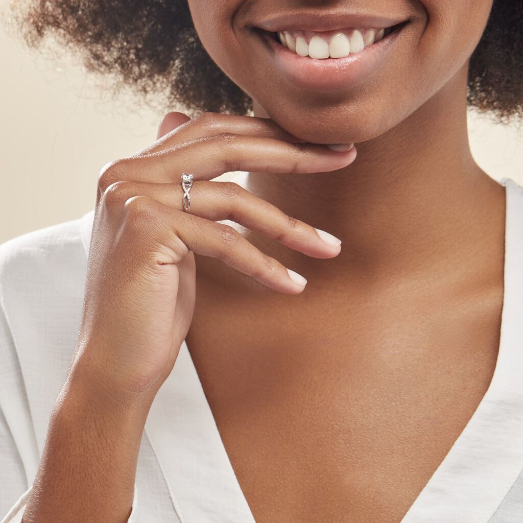 Bague Maryna Argent Blanc Oxyde De Zirconium