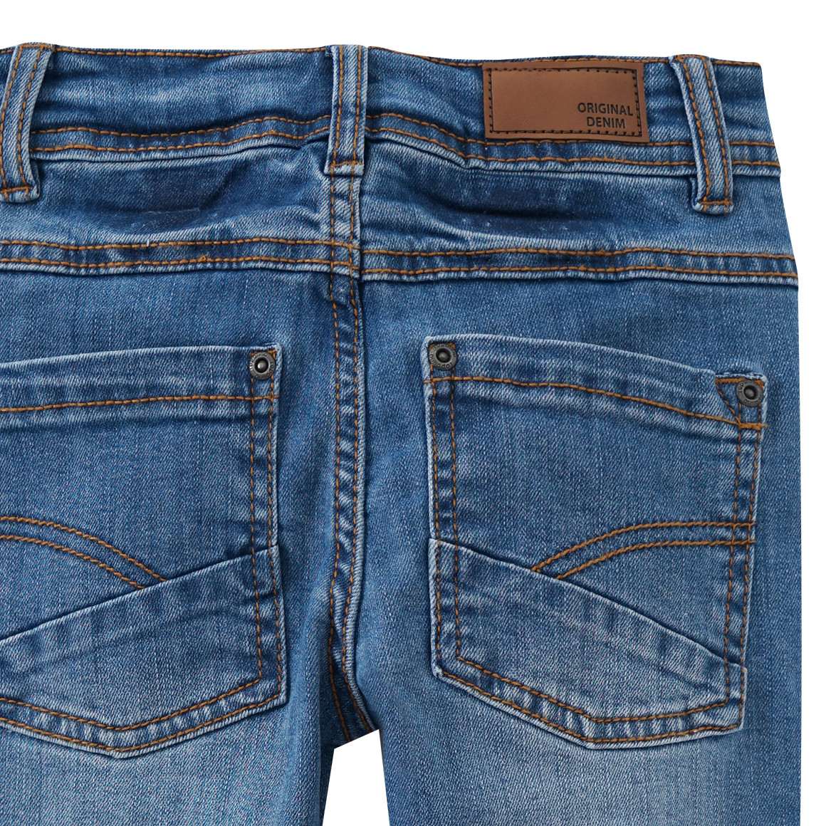 Topolino Jungen Slim-Jeans mit Used-Waschung blau
