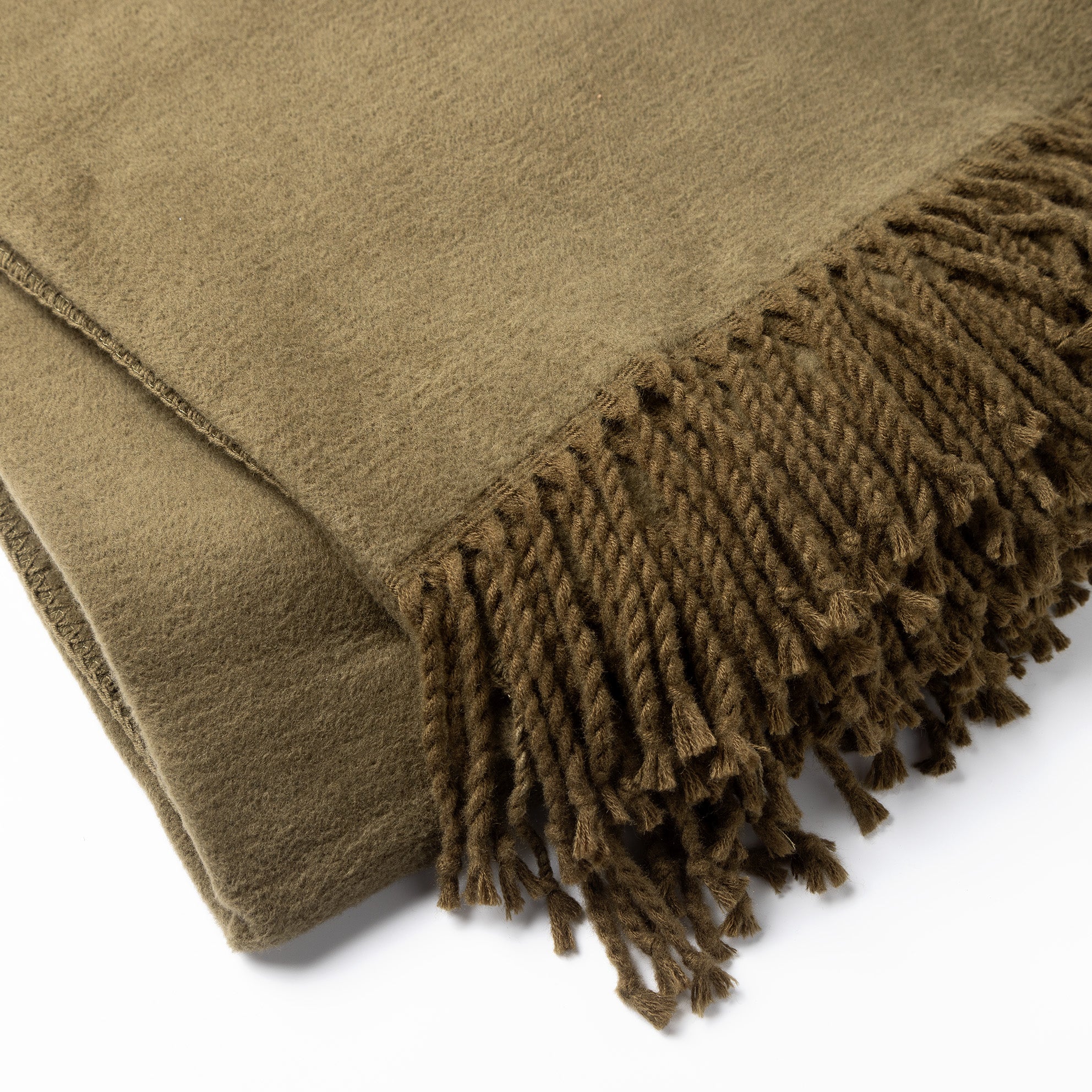 ANNABELLA | Plaid | 150x200 cm Military Olive | Groen | Uni | Hoii