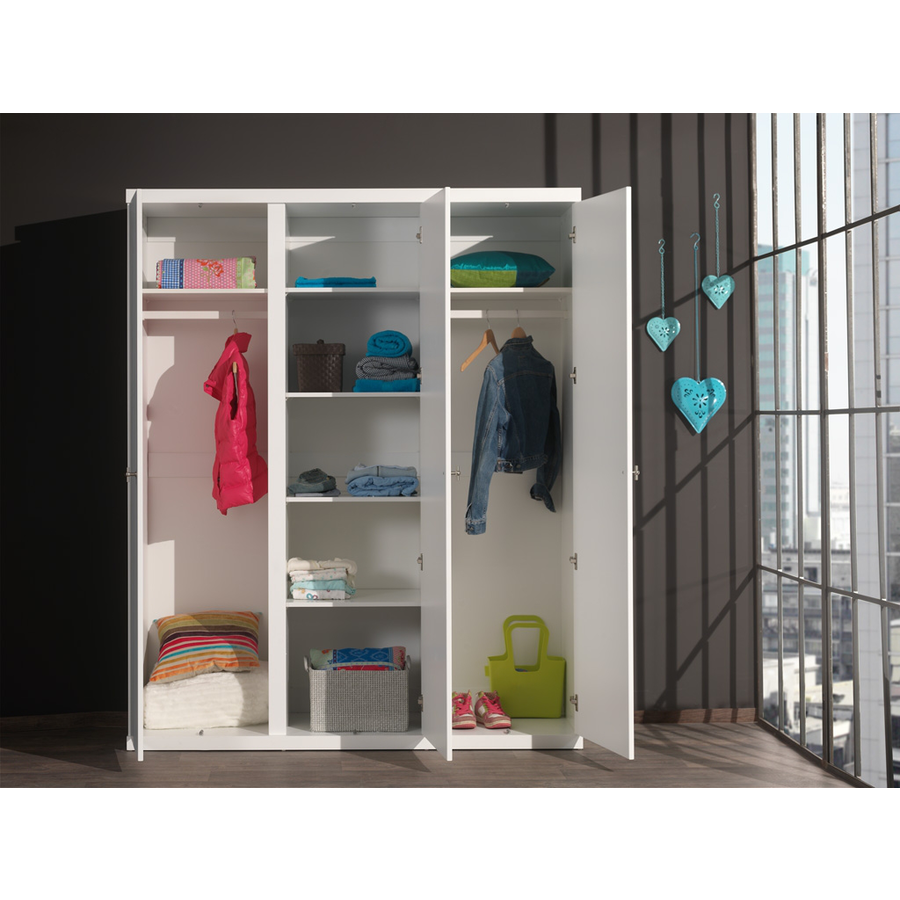 VIPACK Kleiderschrank Robin 3-türig