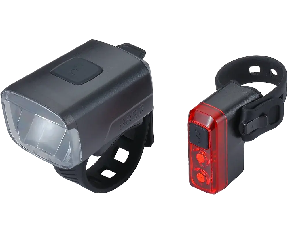 BBB Cycling Stud Combo BLS-144 Verlichtingsset Zwart