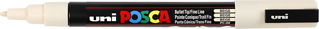 Posca Tusch - Nr. Pc-3M - Tykkelse 0,9-1,3 MM - Beige