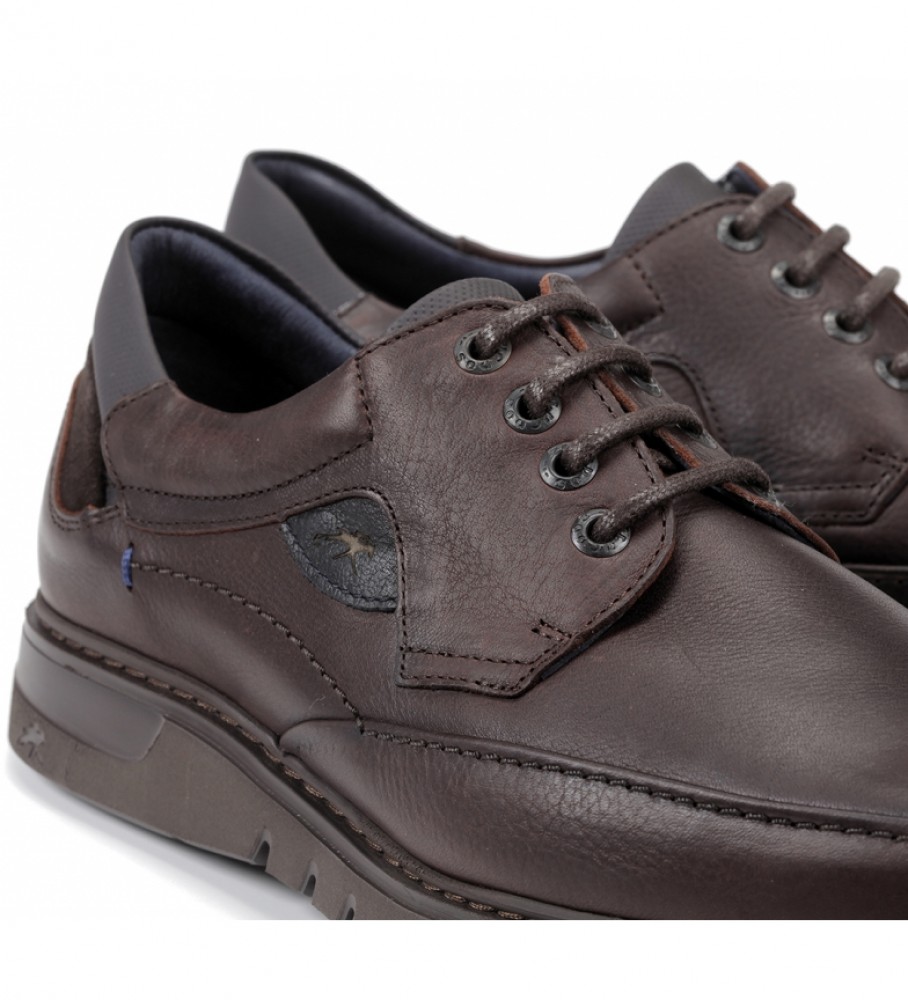 Sapatos Fluchos Celtic em couro F0248 marrom