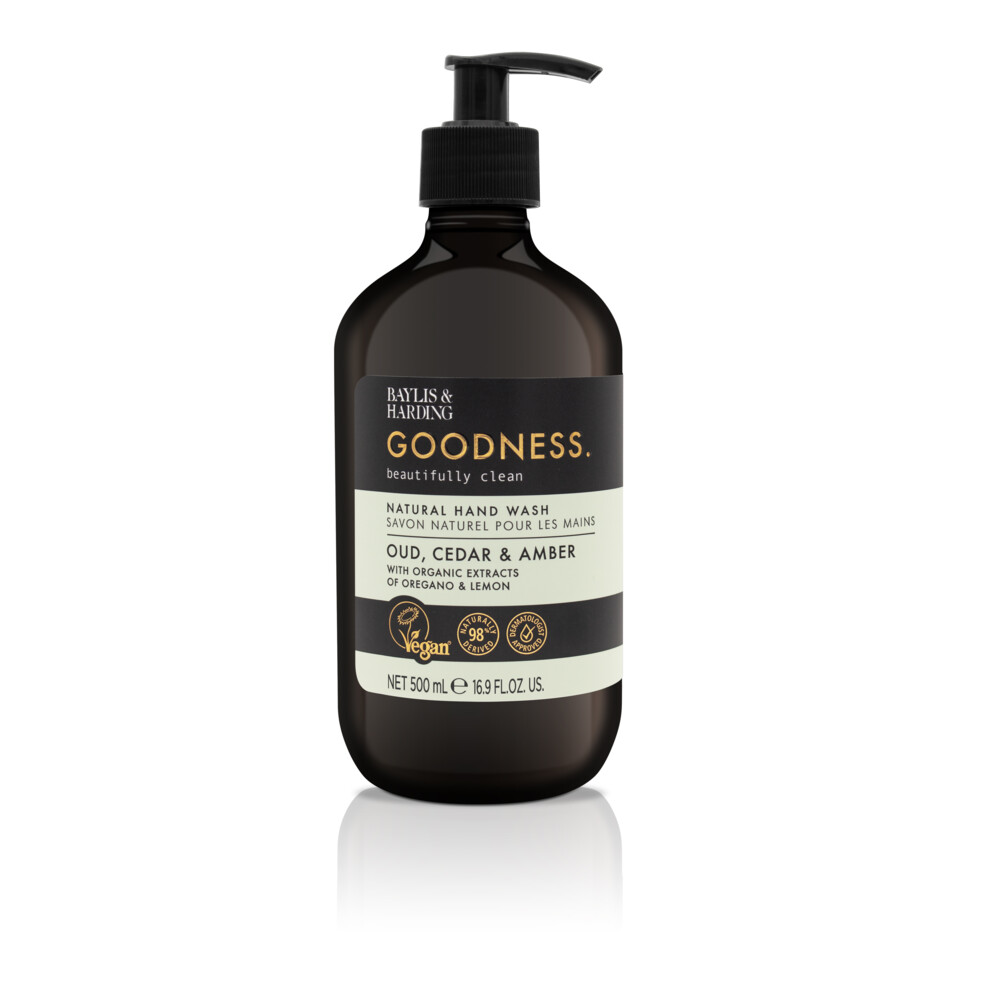 Baylis & Harding Goodness Hand Wash Oud, Cedar & Amber500 ml