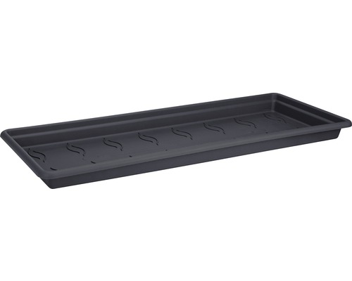 elho Green Basics XXL kunststof onderzetter, 55x26x5 cm, antraciet