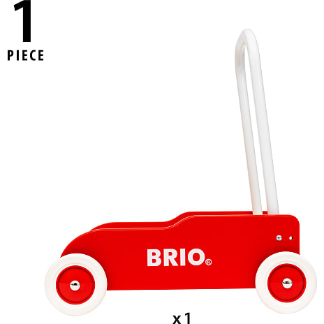 BRIO 31350 Lære-gå-vogn, rød-gul