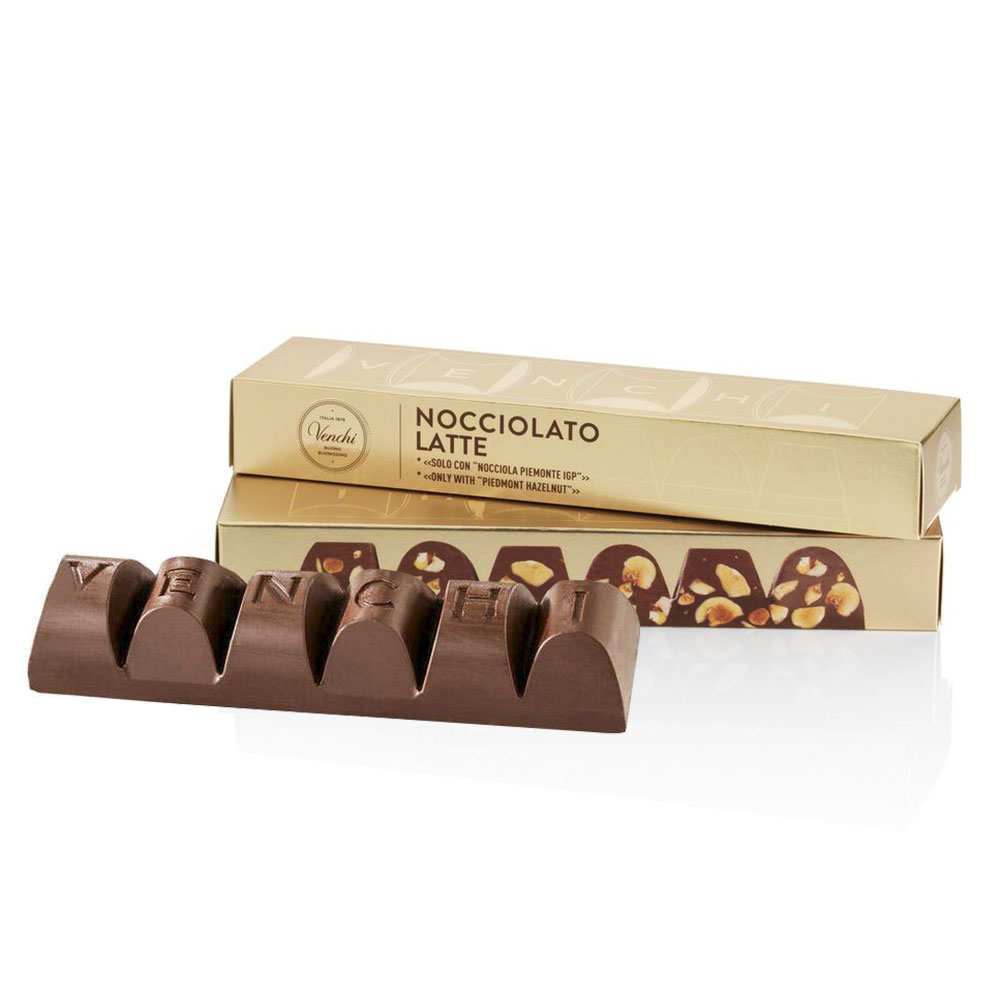 Mini bloc de chocolat au lait et noisettes du Piémont
