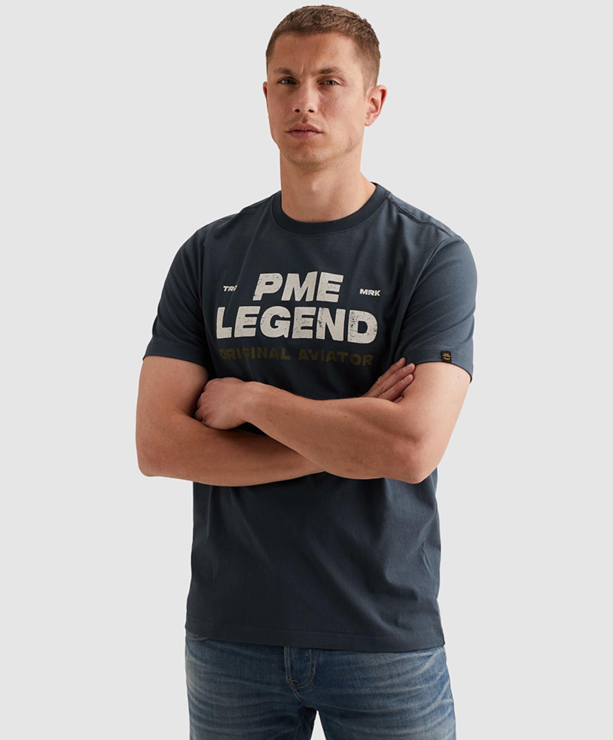 PME Legend Heren T-shirt blauw