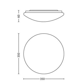 Philips plafondlamp Twirly 17W LED wit