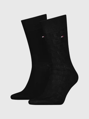 Pacote com 2 pares de meias clássicas com monograma.