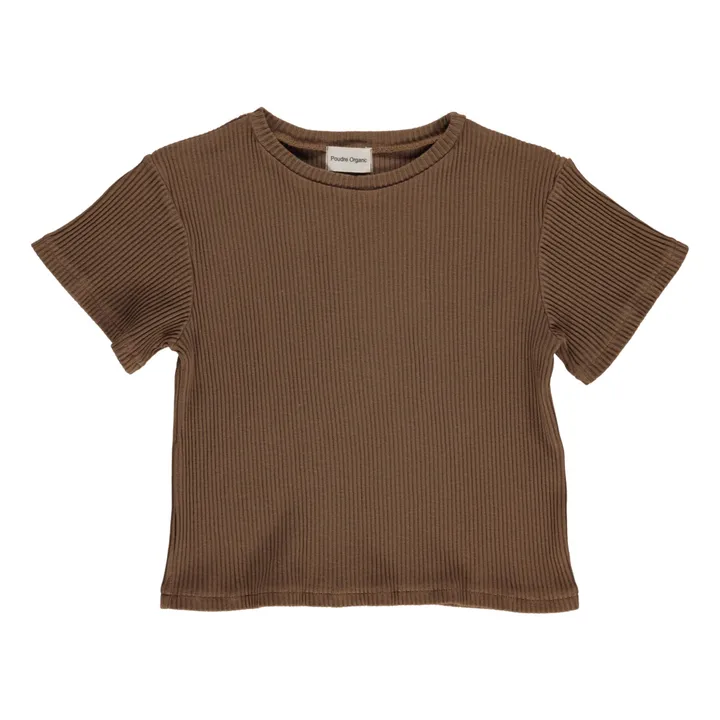 Poudre Organic T-Shirt Orgeat | Marron