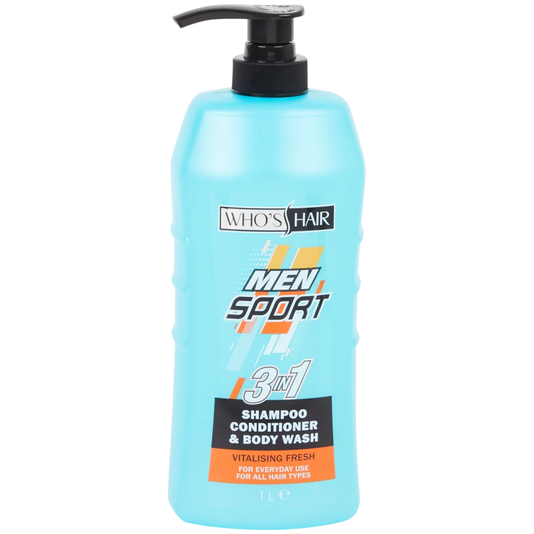 Gel douche Who's Hair Sport 3 en 1 Vitalising Fresh