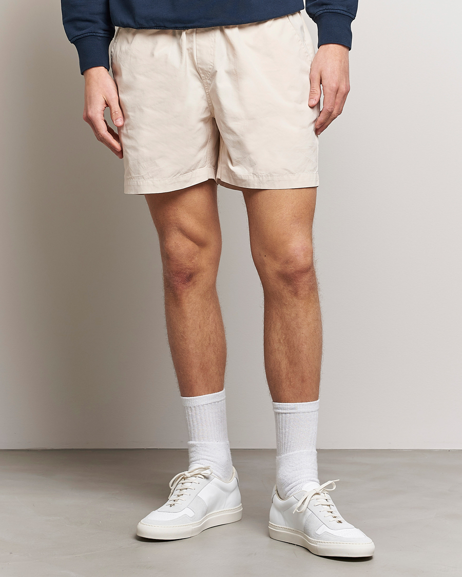 Colorful Standard Classic Organic Twill Drawstring Shorts Ivory White