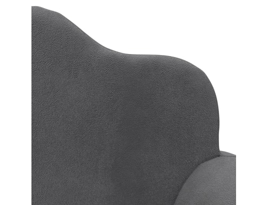 VIDAXL - Chambre bébé Canapé-lit pour enfants 2 places anthracite peluche douce