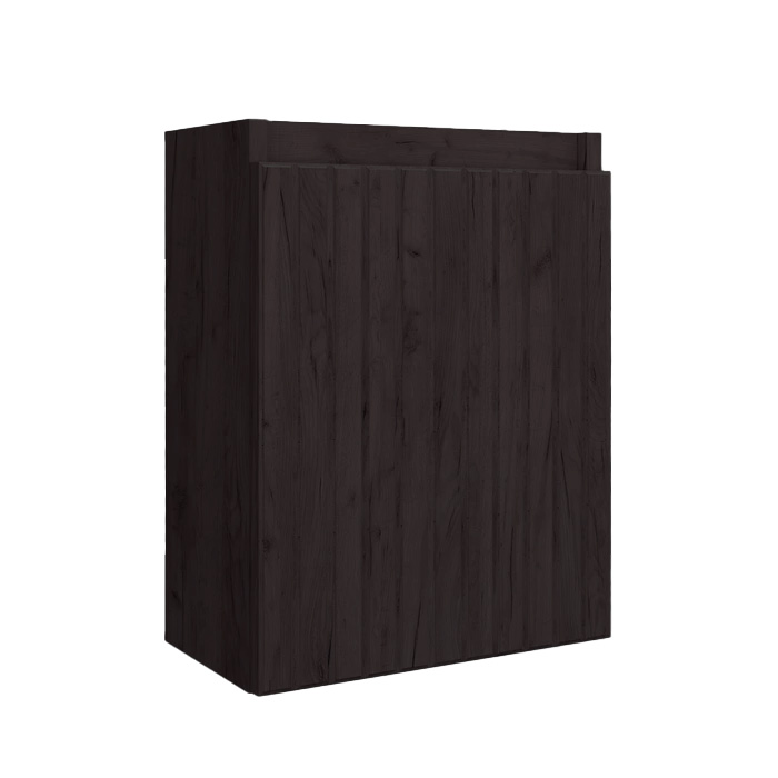 Fontana Itsie toiletmeubel kasteel bruin ribbelfront 40cm met fontein in mat wit