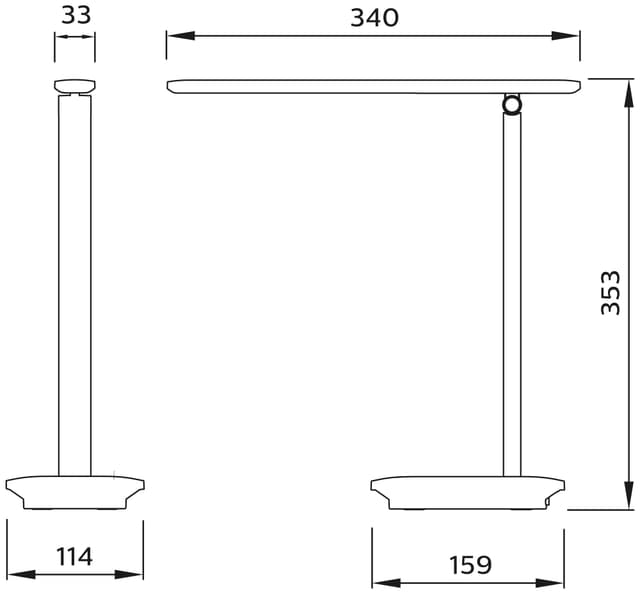 Philips Ivory skrivebordslampe 5W