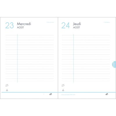 Agenda Chi - 1 jour par page - 12 x 17 cm - poisson - Quo Vadis