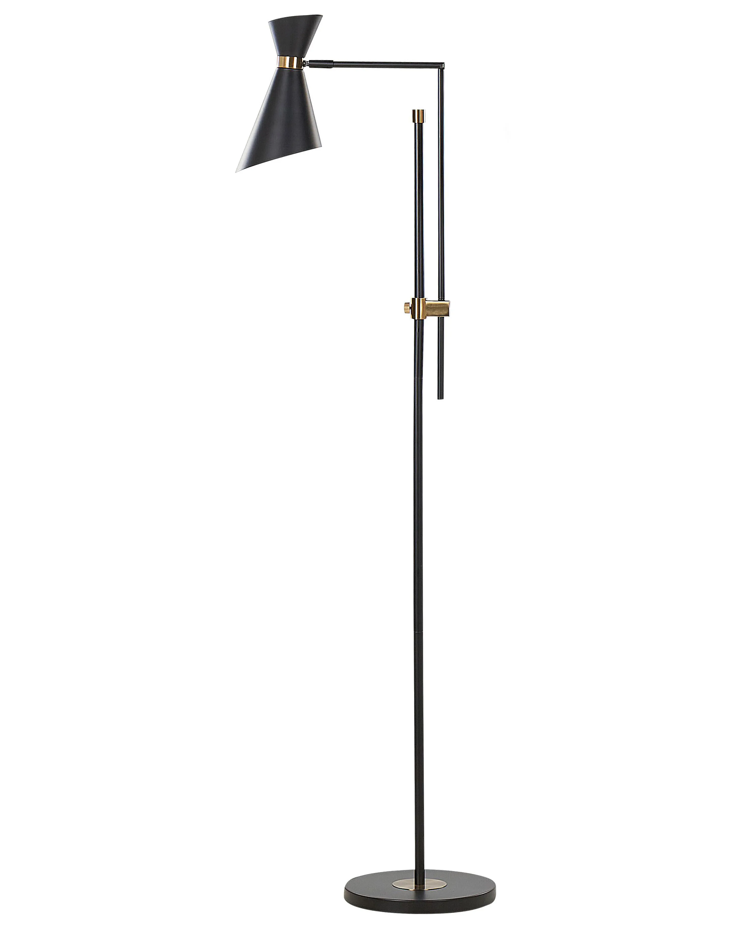 Staande lamp MELAWI Metaal Zwart