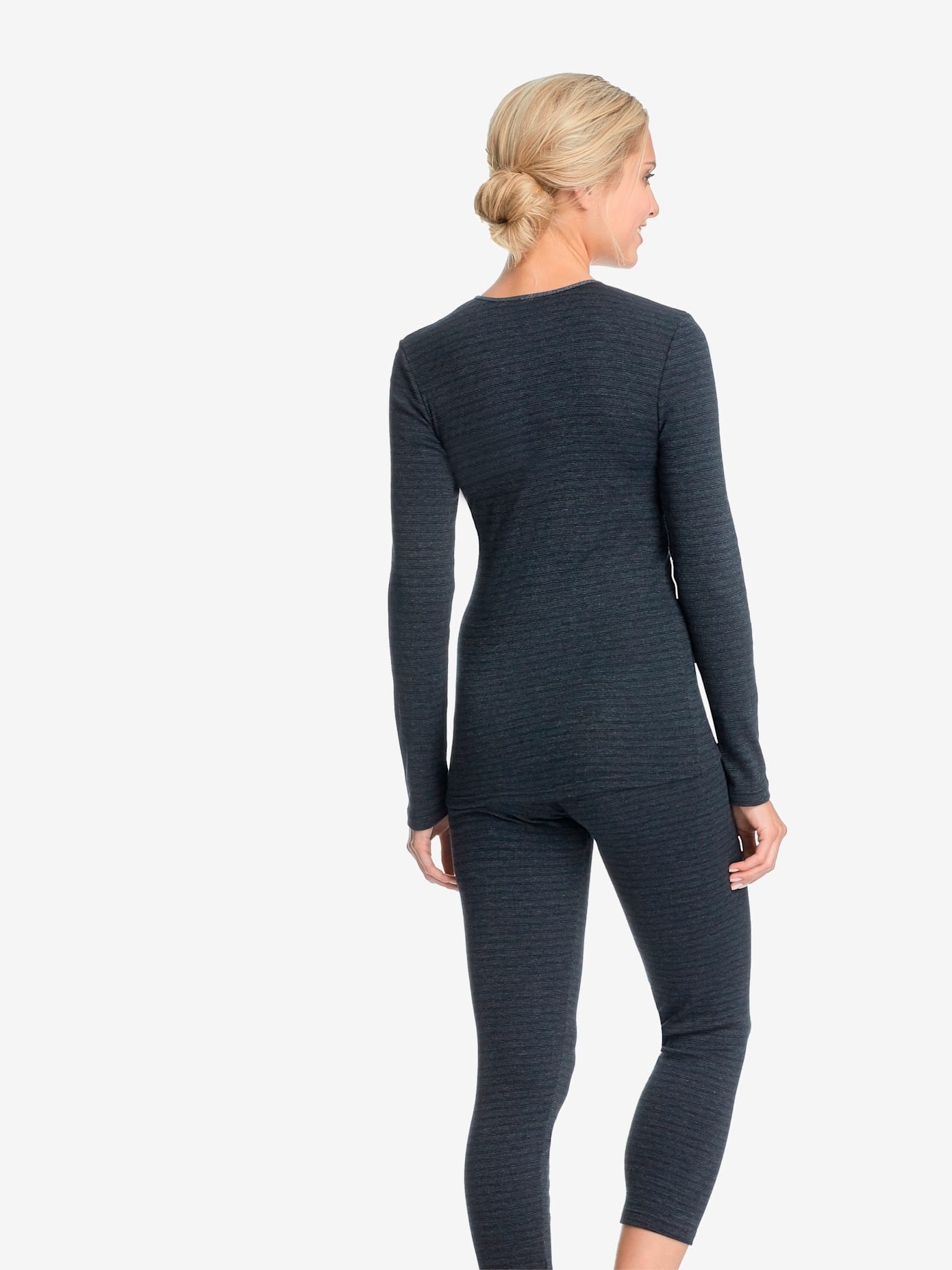 Sous-vêtement pour femme, long côtes fines