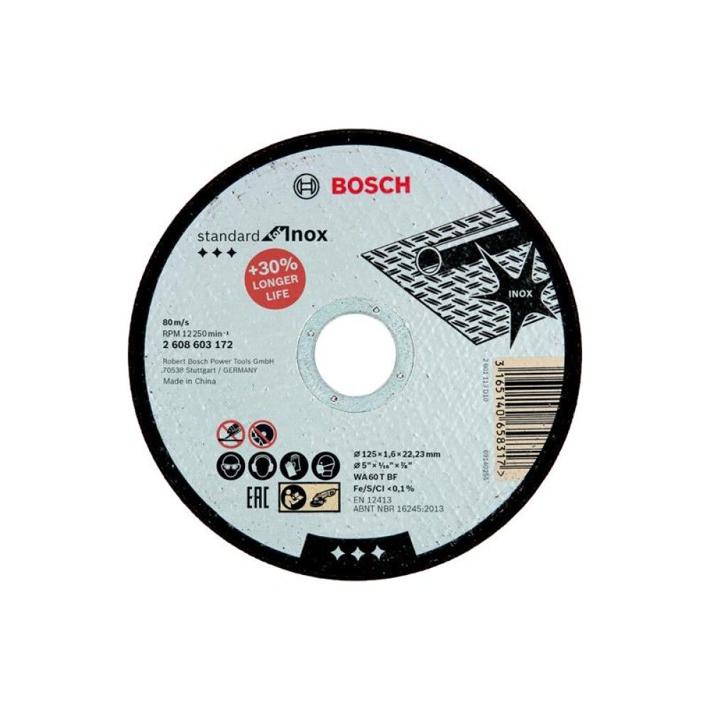 KAPPSKIVE INOX 125X1,6MM STD