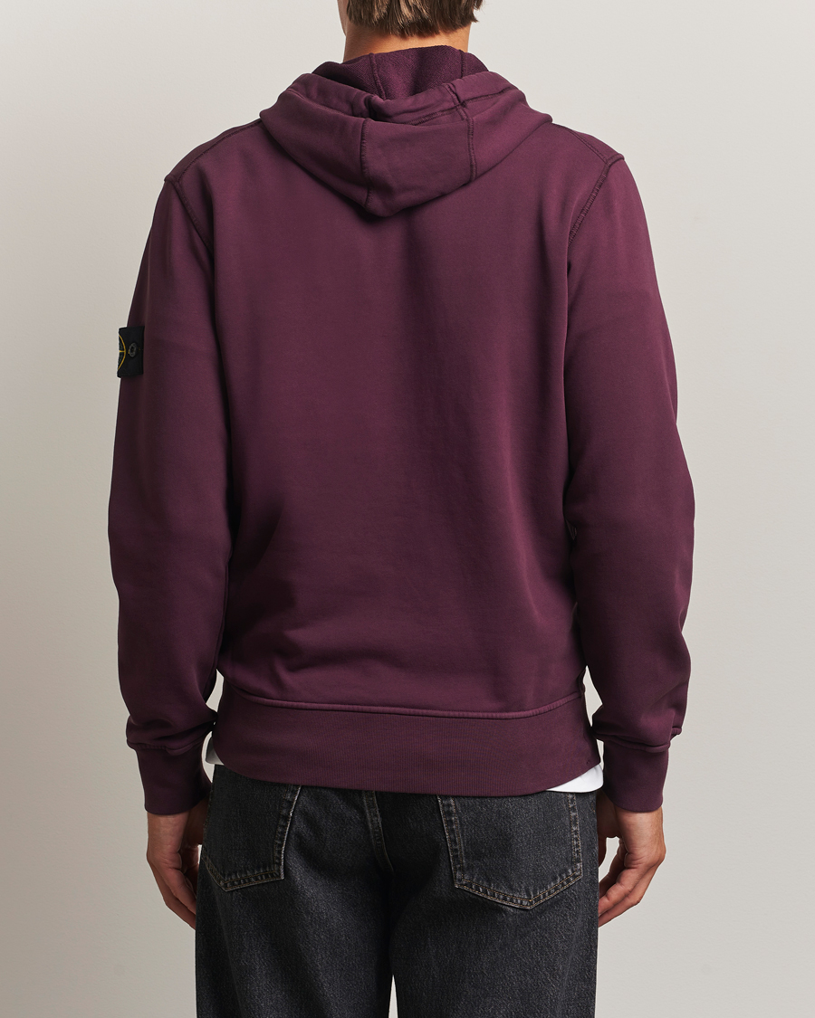 Stone Island Garment Dyed Fleece Hood Amaranth