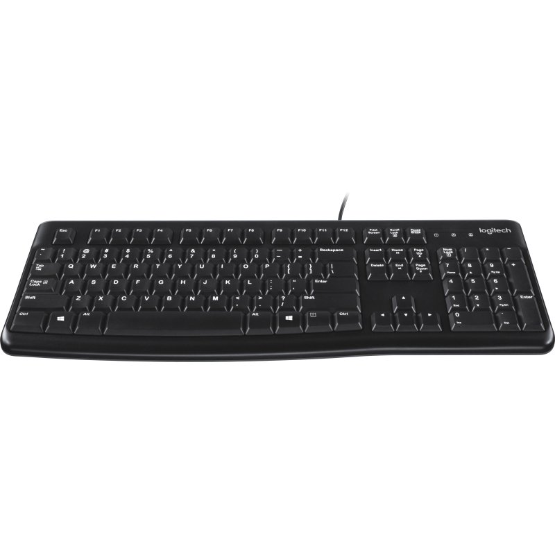 Logitech Keyboard K120 for Business clavier Bureau USB QWERTY US International Noir