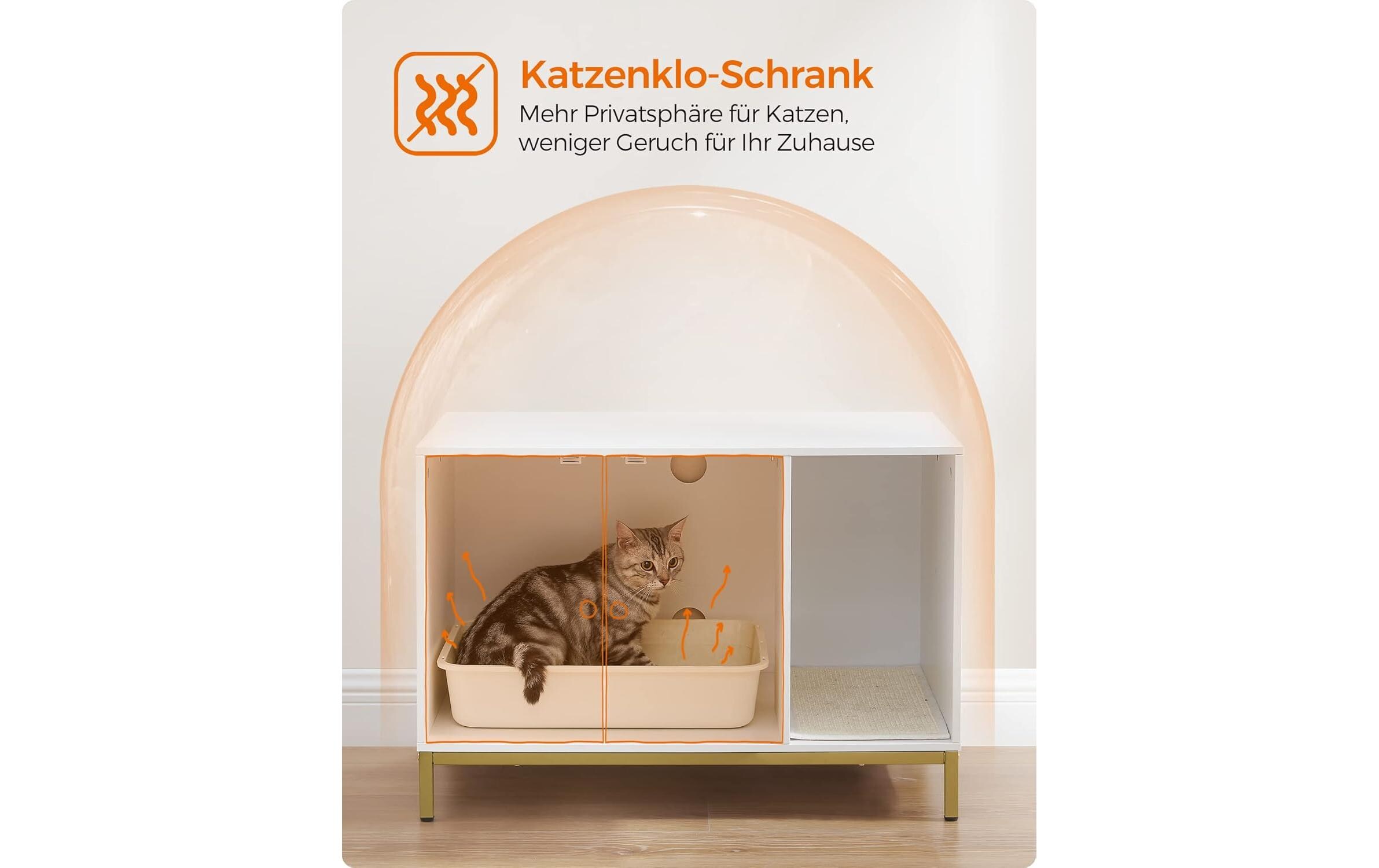 Katzenhaus für Katzentoilette 80 x 50 x 55 cmKatzenmöbel