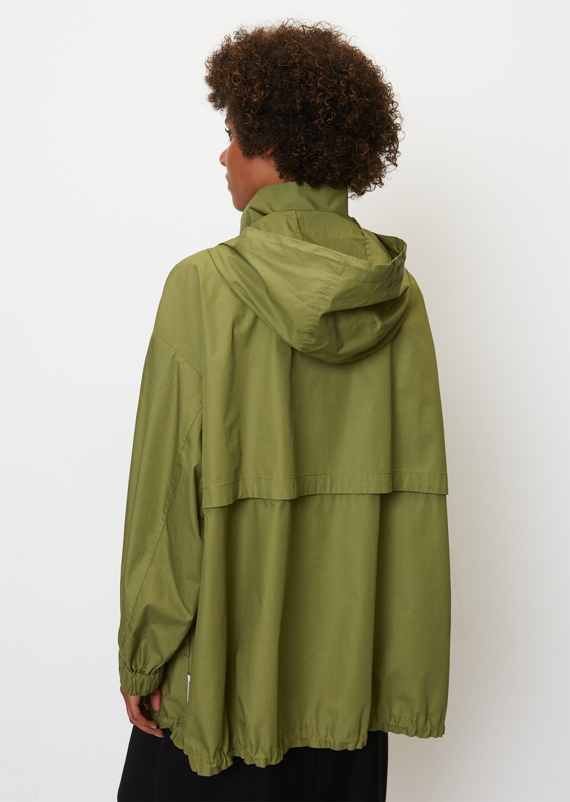 Leichter Parka mit Kapuze aus Organic Cotton-Popeline