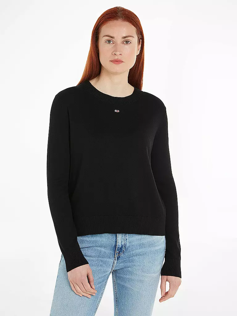 TOMMY JEANS Pullover schwarz