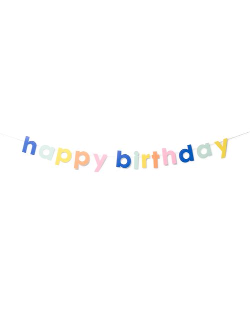 guirlande carton happy birthday 1.5m
